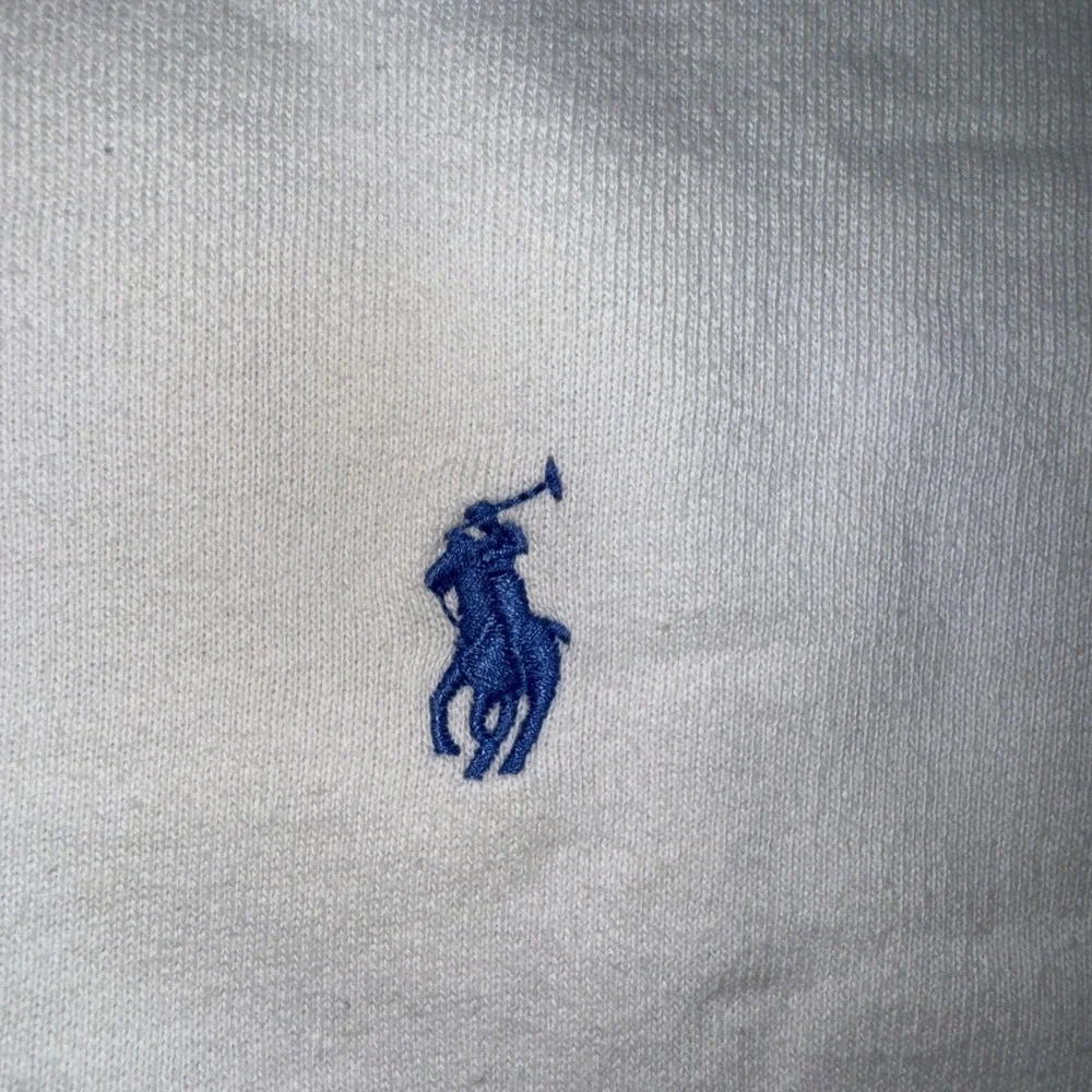 Polo Ralph Lauren Crewneck Sweatshirt Good Vibes Earth Heart Logo White Small - Picture 4 of 4